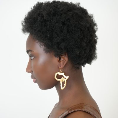 Boucles d’oreilles Afrique Adinkra Nyame - Collection Queen