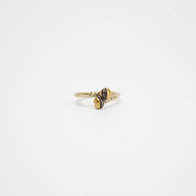 Bague Touareg Lalla en bronze doré artisanal - Collection Sahel