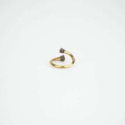 Bague Touareg bronze doré Talla - Collection Sahel